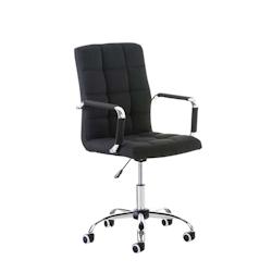 CLP Fauteuil de bureau Deli V2 Tissu Noir - noir textile 191721601_0