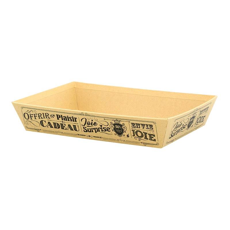 Corbeille carton rectangle Vintage Kraft 27x20 -_0