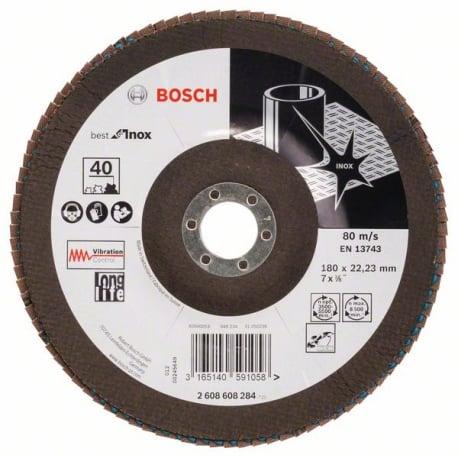 Disque abrasif Fibre BfMetal+Inox 125 X-Lock Bosch - Outillage
