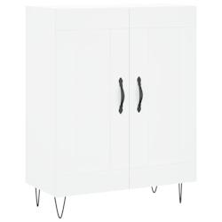 HELLOSHOP26 - Buffet bahut commode en bois d'ingénierie blanc 69,5 x 34 x 90 cm - meuble de rangement pour cuisine, salon ou salle de séjour_0