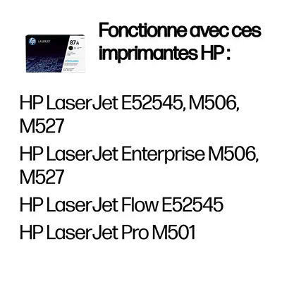 HP 87A toner LaserJet noir authentique_0