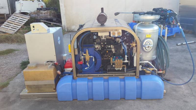 Nettoyeur haute pression eau froide gommage et hydrogommage électrique - SKID ELEC 150 GOMMAGE_0