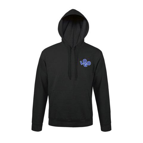 SWEAT-SHIRT AVEC CAPUCHE MIXTE PUBLICITAIRE SOL’S NOIR - MARQUAGE MULTICOLORE