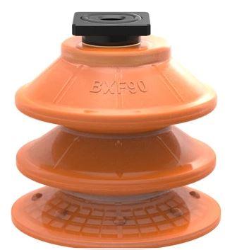 Ventouse ronde BXF90P en polyuréthane (PU60) - 136,5 g - forme soufflets pour tôle grasse_0