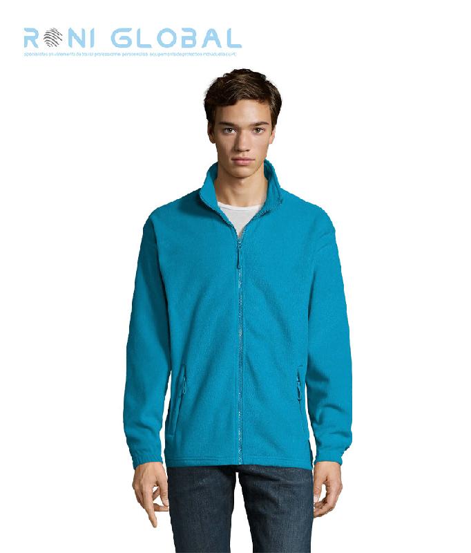 Veste micropolaire de travail homme zippée - NORTH SOL'S - Ref : Sol-55000 - 100% polyester, coupe ajustée et anti-bouloche_0