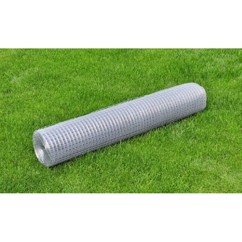 Vidaxl grillage pour volière acier galvanisé 10 x 1 m argenté 140426_0