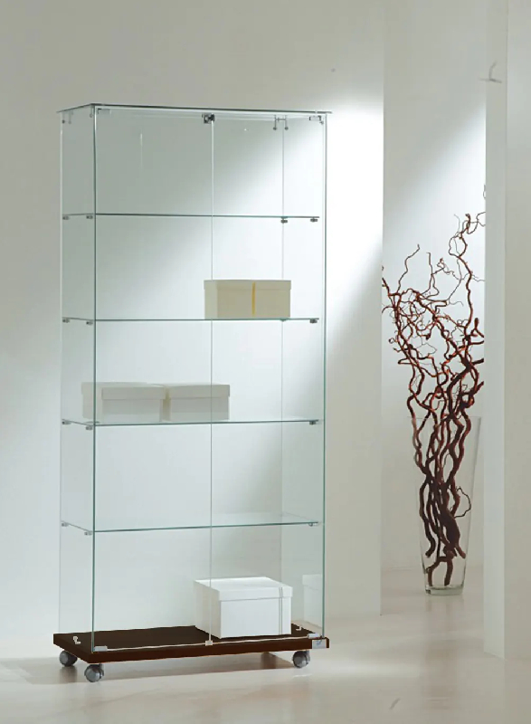 Vitrine armoire toute vitrée 8/18va - wengé_0