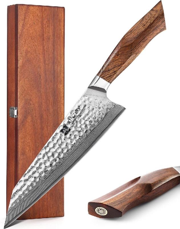 XinZuo - Couteau de Chef (Bunka) Damas - Série B32D Feng - multicolore B32D-CS_0