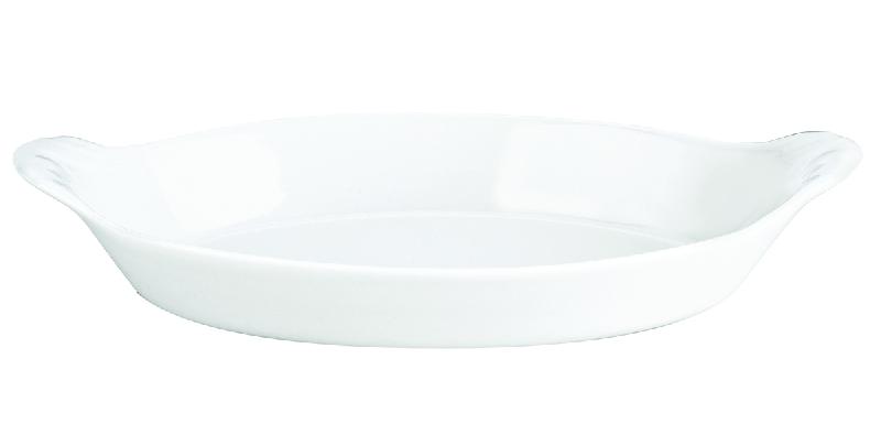PLAT OVALE BLANC PORCELAINE 25,5X14,2 CM PILLIVUYT
