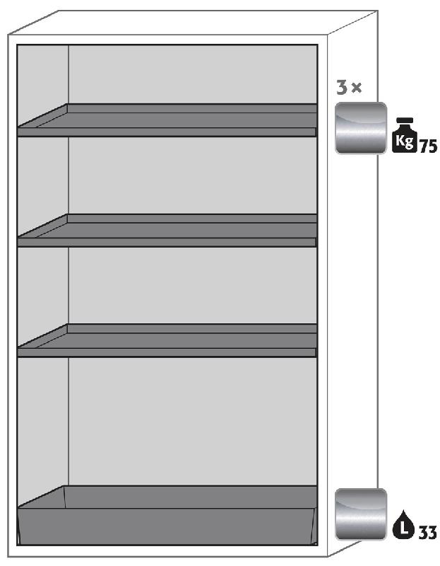 ARMOIRE SÉCURITÉ S-PHOENIX-90 S90.196.120.FDAS JAUNE - MANUTAN COLLECTIVITÉS