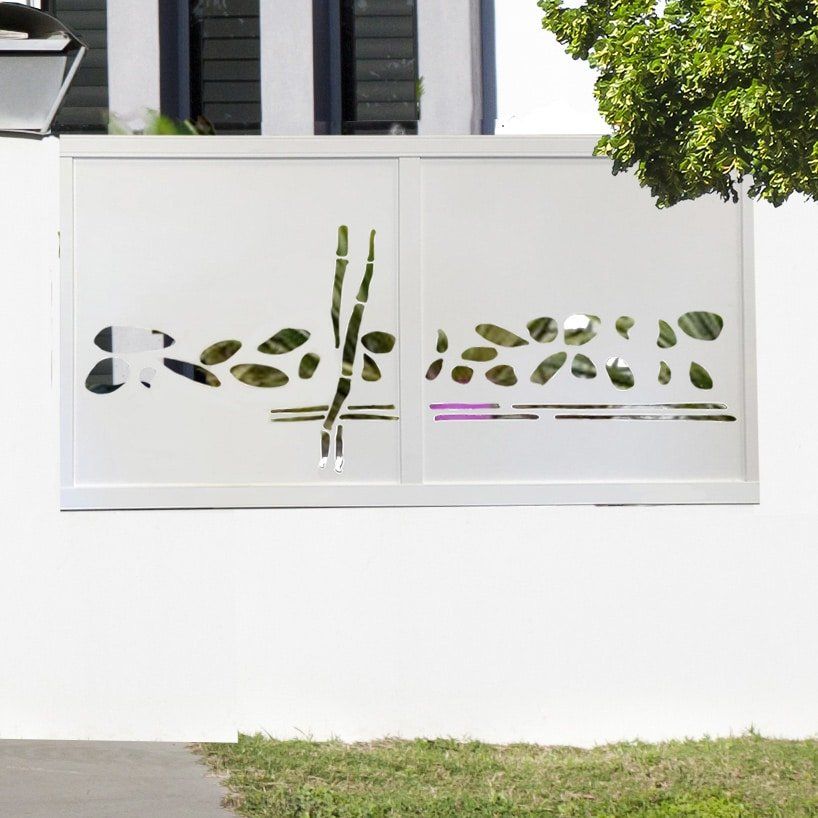 Clôture en aluminium Bambou - motif ajouré zen - thermolaquage labellisé Qualicoat - garantie 10 ans_0
