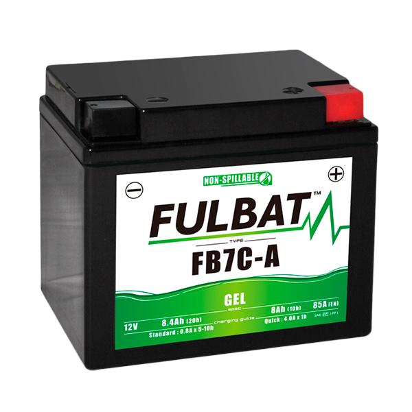 Batterie moto Fulbat YB7C-A / FB7C-A - 12V 8Ah - Plomb Gel sans entretien - Puissance optimale et fiabilité_0