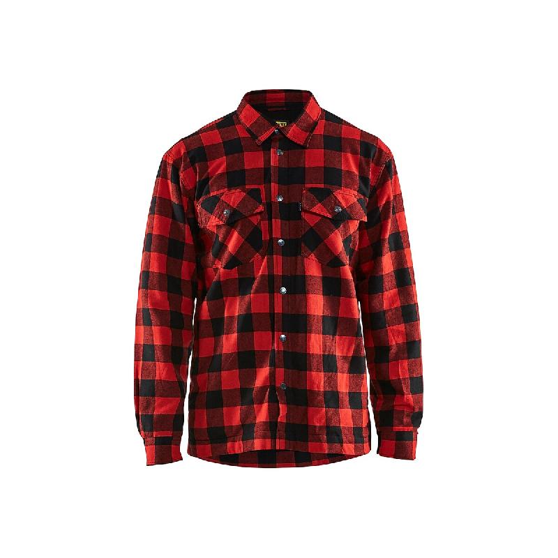 BLAKLADER Chemise de travail flannelle doublée 3225 Rouge/Noir M - M rouge multi-matériau 7330509414071_0