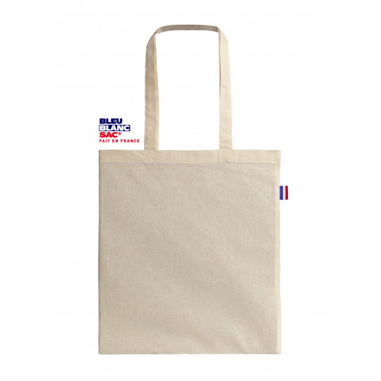 Tote bag - 150grs | 10L | 100% coton | 38x42cm - Bleu Blanc Sac FERNAND001_0