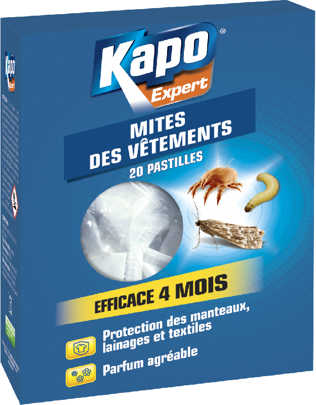Boîte insecticide pour mites et larves KAPO, 20 pastilles_0