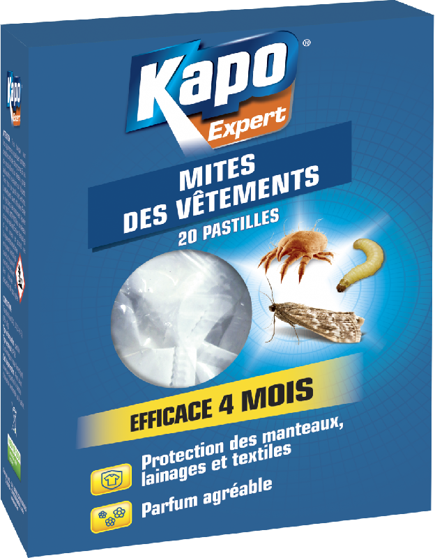 Boîte insecticide pour mites et larves - KAPO - 20 pastilles_0