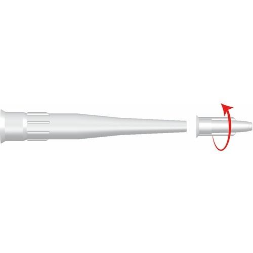 CANULE AVEC BOUCHON - POUR CARTOUCHE DE MASTIC - UNIVERSELLE BRICOZOR