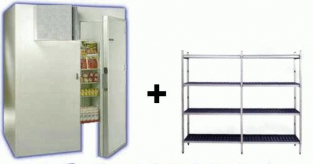 Chambre froide en kit à monter soi-même - Dimensions intérieures L 1500 x P 1200 x H 1940 mm - 3,49 m³ - Température 0/+2°C - Froid ventilé_0
