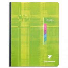 CLAIREFONTAINE CAHIER DE TEXTE SPIRALÉ 144 PAGES SEYÈS 17X22. COUVERTURE CARTE