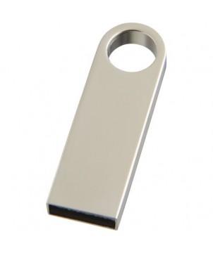 CLÉ USB COMPACT ALUMINIUM 1 GB - ARGENTÉ - CLÉS USB PUBLICITAIRES PERSONNALISÉES