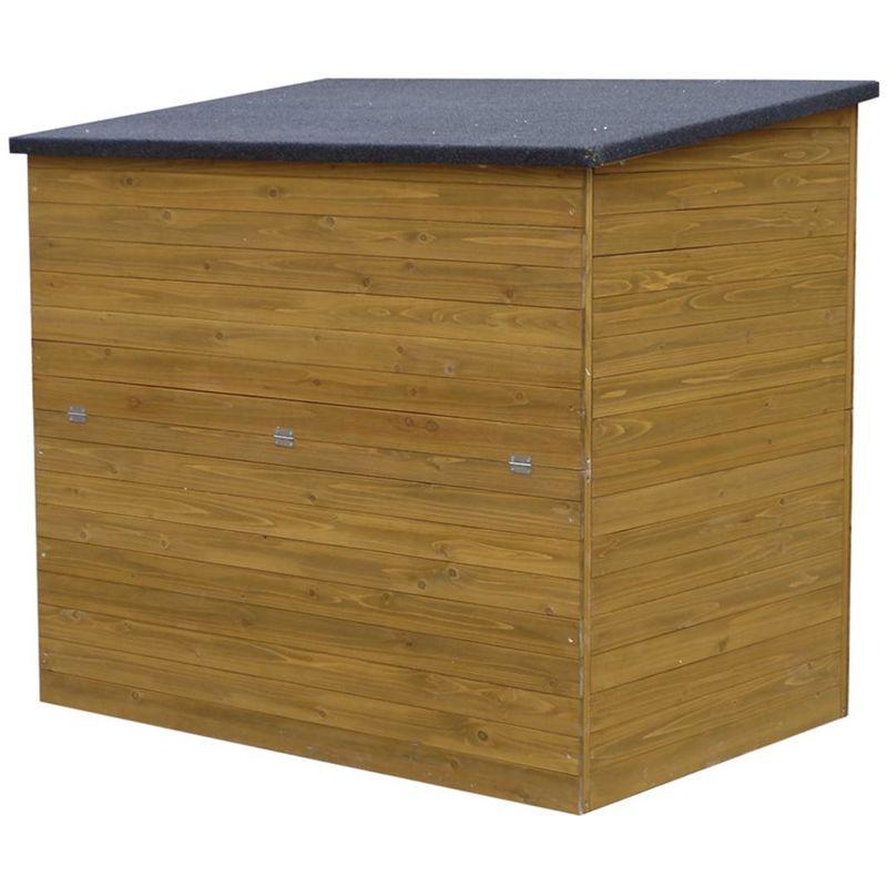 Coffre De Jardin En Bois Caja 137 X 91 X 121 Cm Marron