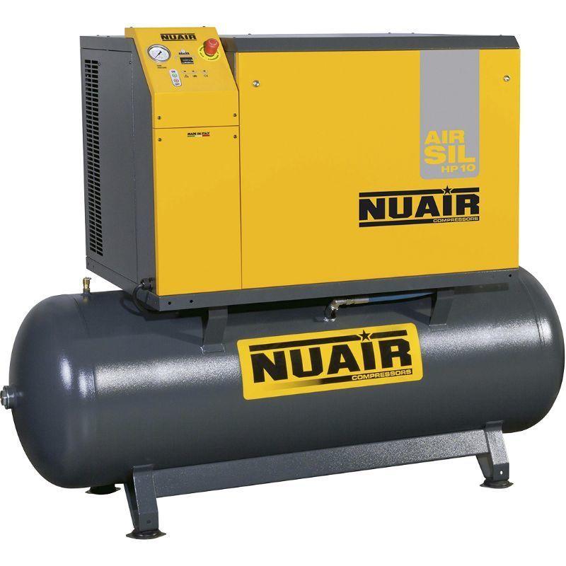 Compresseur à piston 10 CV NUAIR NB10/10/500F/SIL SD - réservoir 500L - débit 75 m3/h - 11572755_0