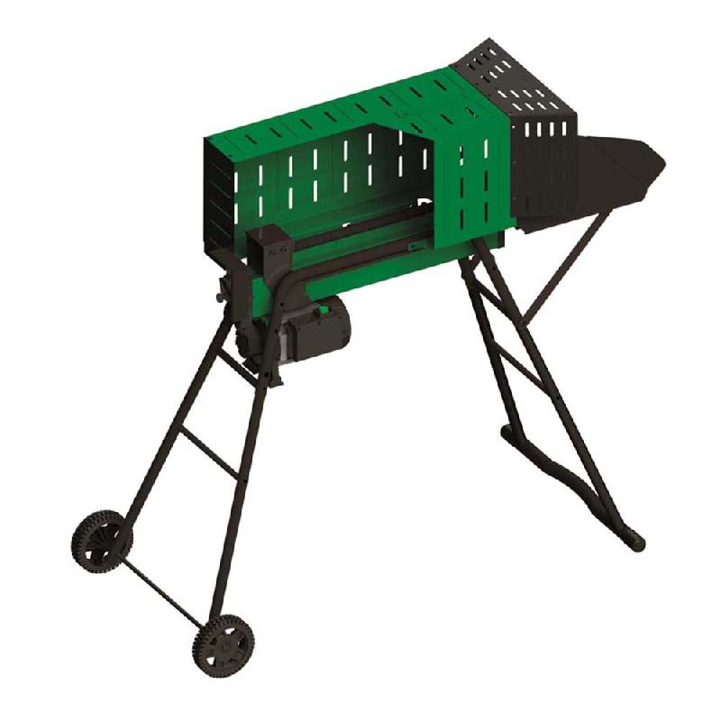 Fendeur de bûches électrique 7 tonnes horizontal 2300W - sur pieds et roues - PREHLS7SRN_0