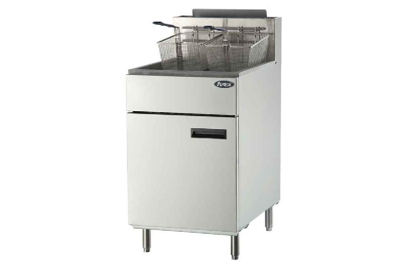 Friteuse au gaz 75 kg/h - 29 L - 35 KW - Gaz de ville ou propane - Réf : ATFS-75NG_0