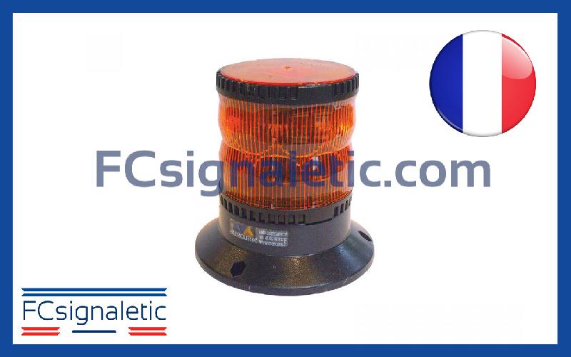 Gyrophare Gyroled orange embase ISO classe 2 flash STANDBY MERCURA 23573-00_0