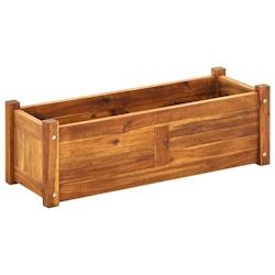 Helloshop26 - Jardinière lit surélevé plantes fleurs jardin 76 x 27,6 x 25 cm bois d'acacia 02_0001190 - 3000075551534_0