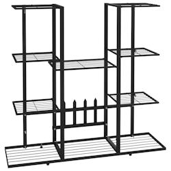 Helloshop26 - Support à plantes meuble fleurs 94,5 x 25 x 89 cm Fer noir 02_0045248 - 3000220580310_0
