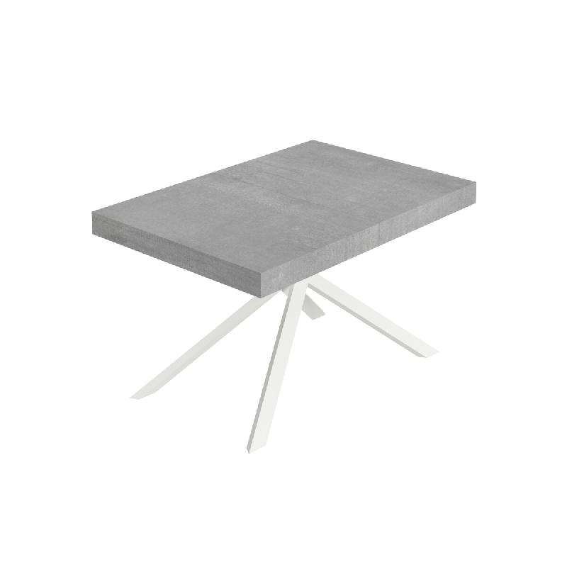 Itamoby Table Extensible Niket 130/234X90 Cm Pieds Béton Blanc - gris multi-matériau VE0130TAVNIKE-CM-BI_0