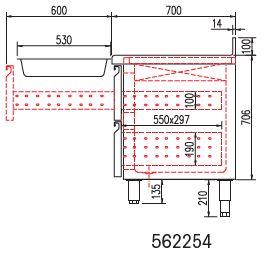 Kit de 2 tiroirs réfrigérés remplacement de la porte à coté du groupe - hauteur 190 mm - pour tgr-s - 562254_0