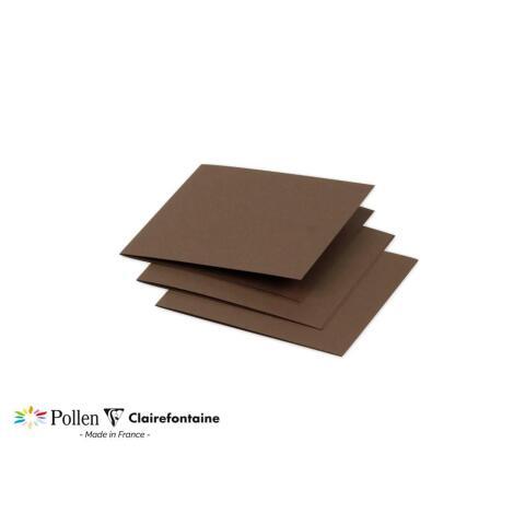 LOT DE 2 - PAQUET DE 25 CARTES PLIÉES POLLEN 116X116MM 210G/M²