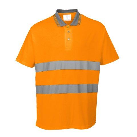 LOT DE 2 - PORTWEST S171 POLO CONFORT COTON ORANGE - TAILLE XXL