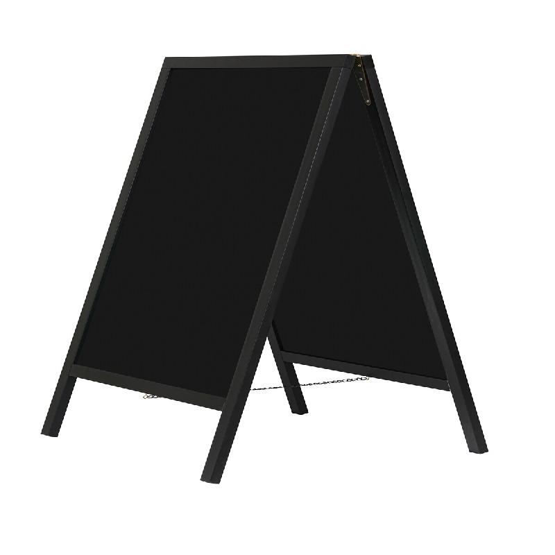 METRO PROFESSIONAL Stop-trottoir, bois de pin/métal, 69 x 71 x 122 cm, noir - noir multi-matériau MPPCB03_0
