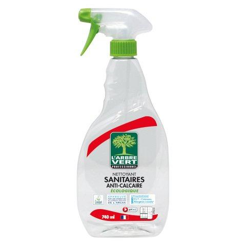 NETTOYANT ANTICALCAIRE SANITAIRE L’ARBRE VERT PROFESSIONNEL – SPRAY 740 ML