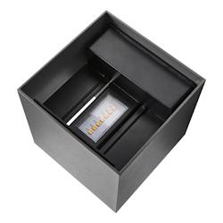 Nordlux Applique murale MILDA Kubi Aluminium Anthracite, H.10 - IP44 - LED Module / Extérieur - gris 5704924017728_0