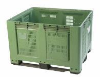 Caisse-palette plastique ajourée - Manutention, transport et stockage - Gerbable - 100% recyclable_0