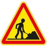 PANNEAU TEMPORAIRE SUR TRÉPIED TRAVAUX