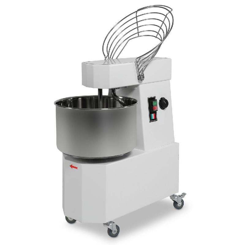 Pétrin à spirale 1 vitesse - Tête et cuve fixe - 10 L | Resto italia -_0