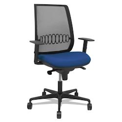 Piqueras y Crespo Silla Alares sincro malla negra bali azul marino brazo regulable - bleu multi-matériau 397SM840B200B10B68R65_0