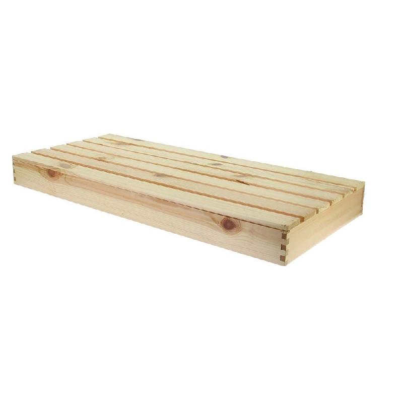Planche caillebotis pin vernis 62,5x28x6 cm_0