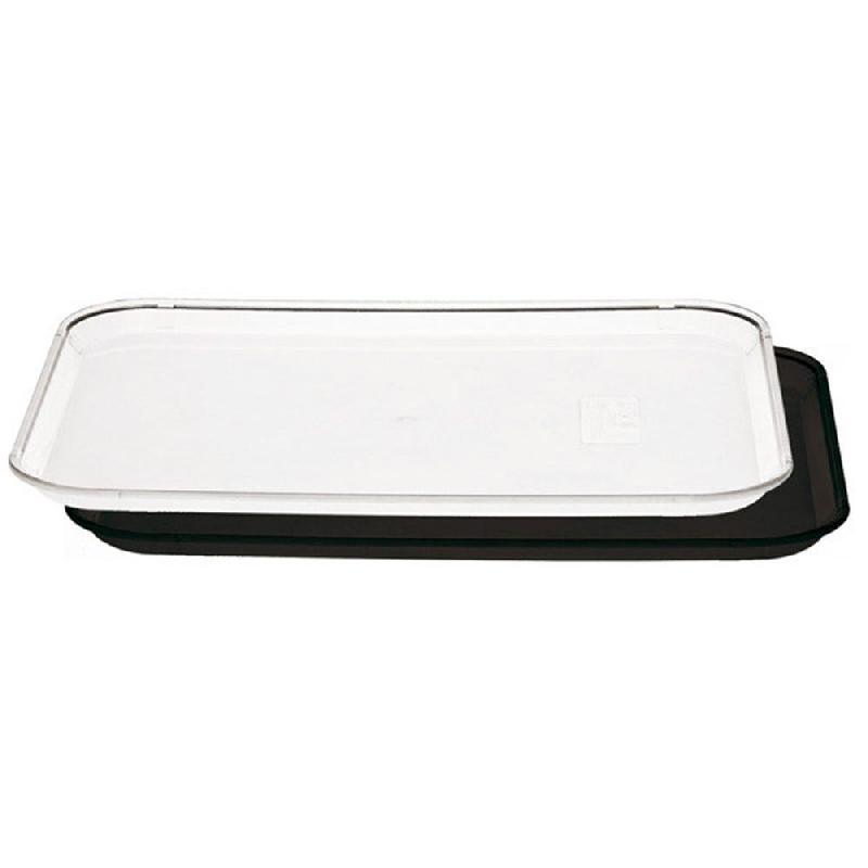 Plateau pour cloche 36135 en polycarbonate noir 38x51cm_0