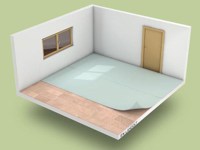 Protection de chantier antidérapante Solprotec - Feutre de recouvrement pour sols fraîchement posés_0