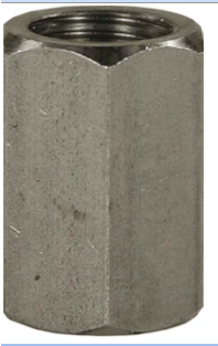 Raccord 6 pans en inox - 1/2 Femelle x 1/2 Femelle - Pression max 400 bar_0