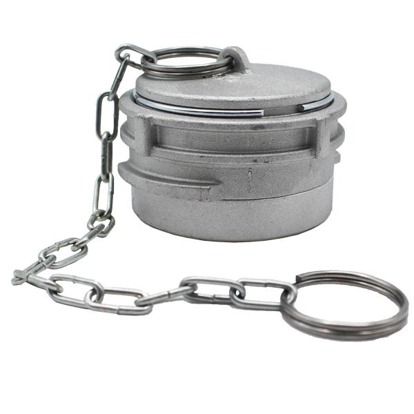 Raccord bouchon symétrique Guillemin à verrou avec chaînette - Aluminium - DN 40 - YGBAL040VC_0