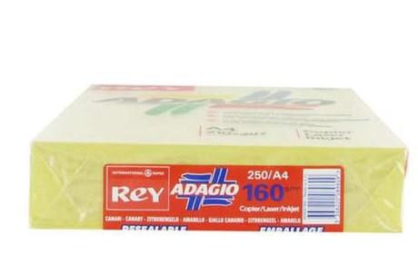 RAMETTE PAPIER A4 ADAGIO 160G CANARI PASTEL