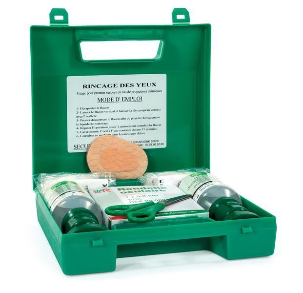 Rince oeil - securimed - coffret lavage oculaire plum nacl corps étrangers_0