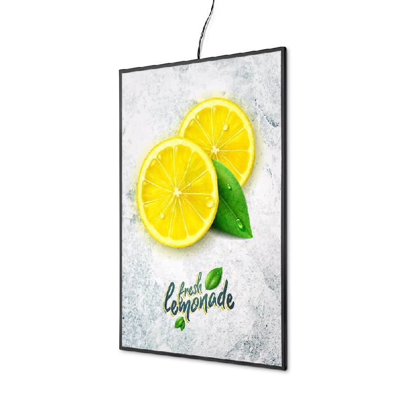 SHOWDOWN Displays Exposiciónate Cadre Coulissant LED Slim A1 SFSA1LED - noir aluminium 8596052167256_0